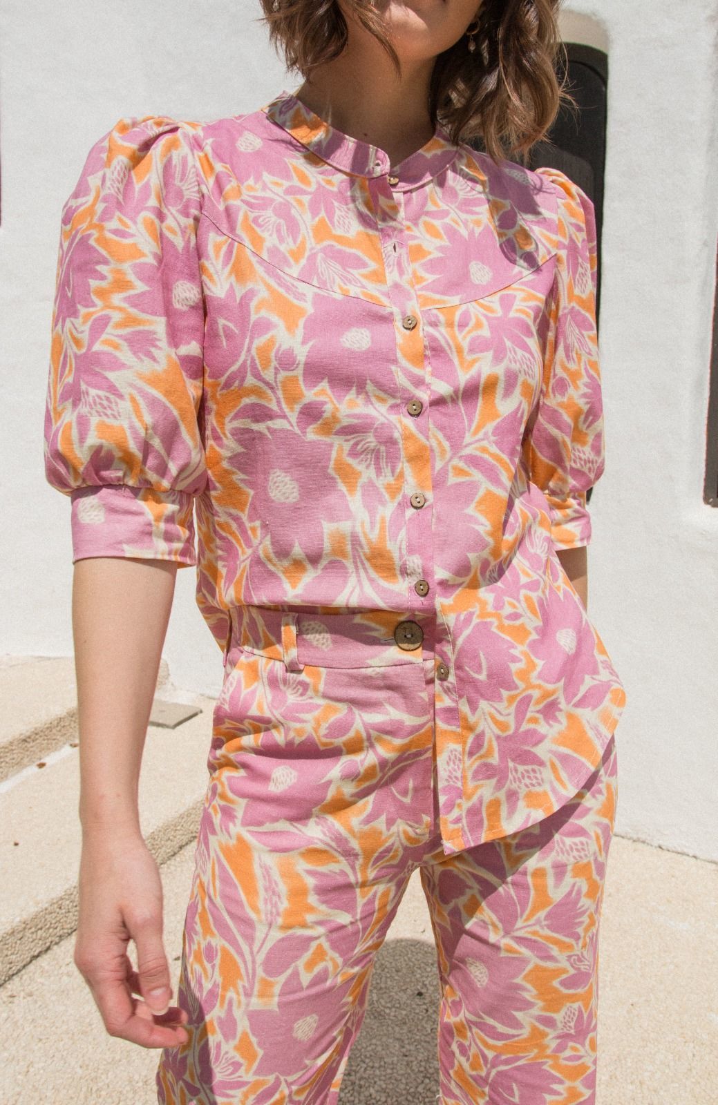 CAMISA CANNES LINO PRINTEMPS